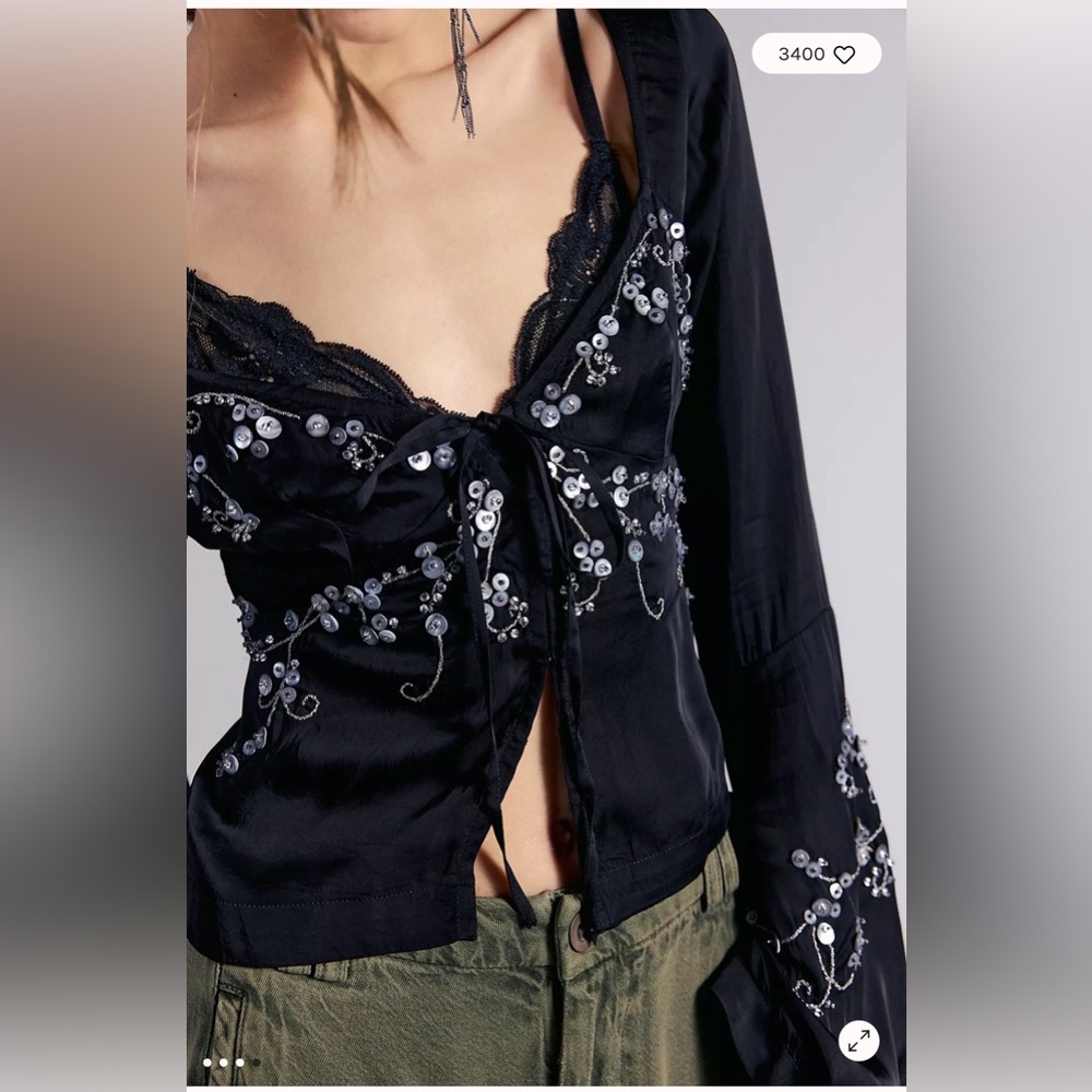 NWT Free People Valerie Top Size Large $168 MSRP - Picture 2 of 4